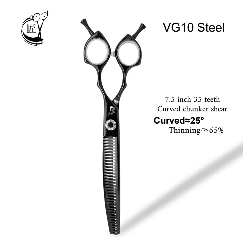 Professional Curved Thinning Shears