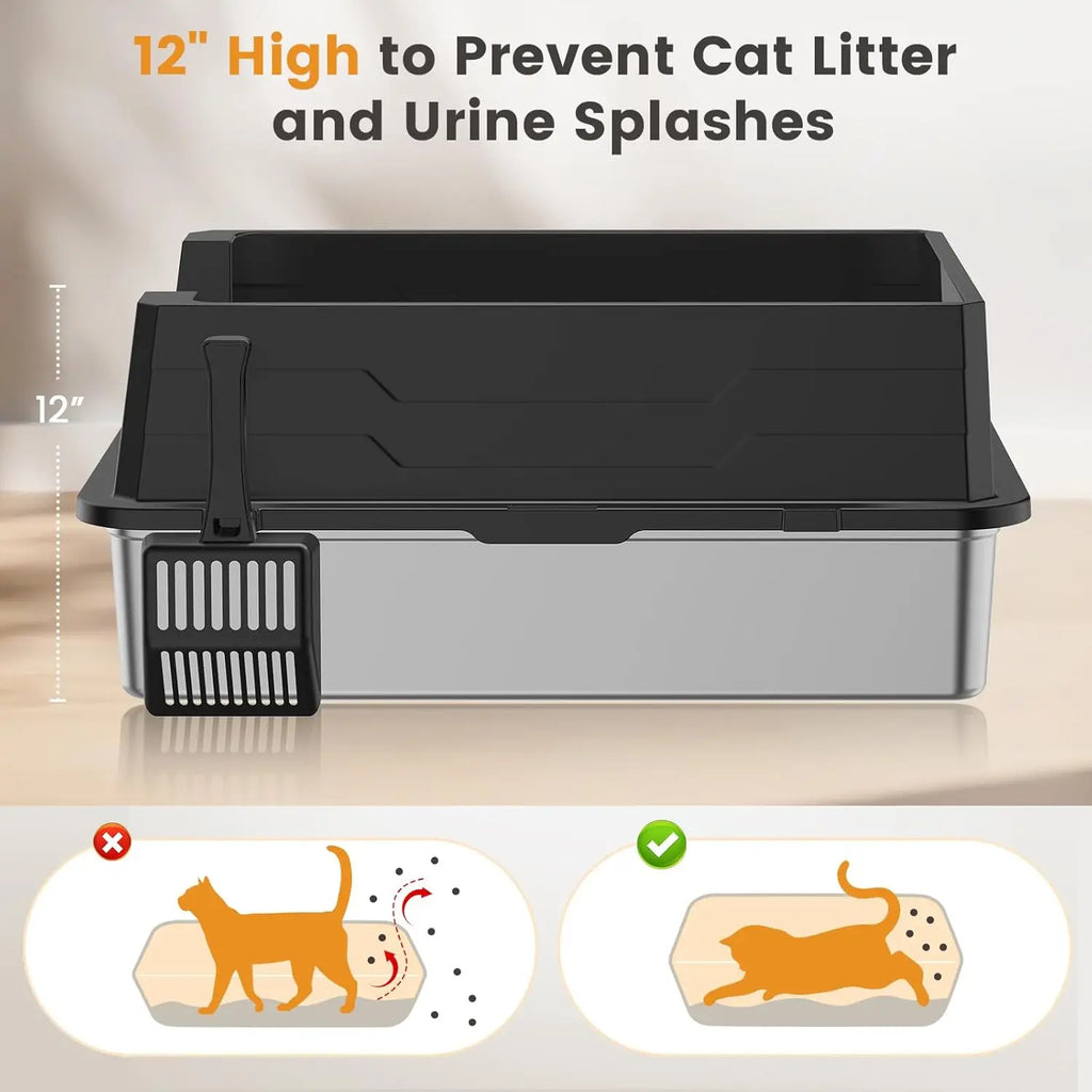 XXXL Stainless Steel Litter Box