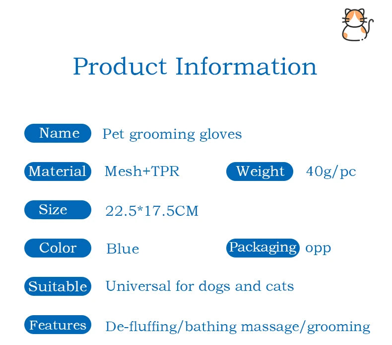 Pet Grooming Glove