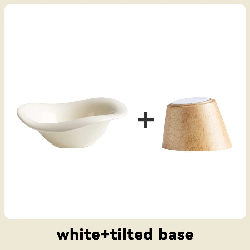 Elegant Ceramic Feeding Bowl for Small Dogs & Cats