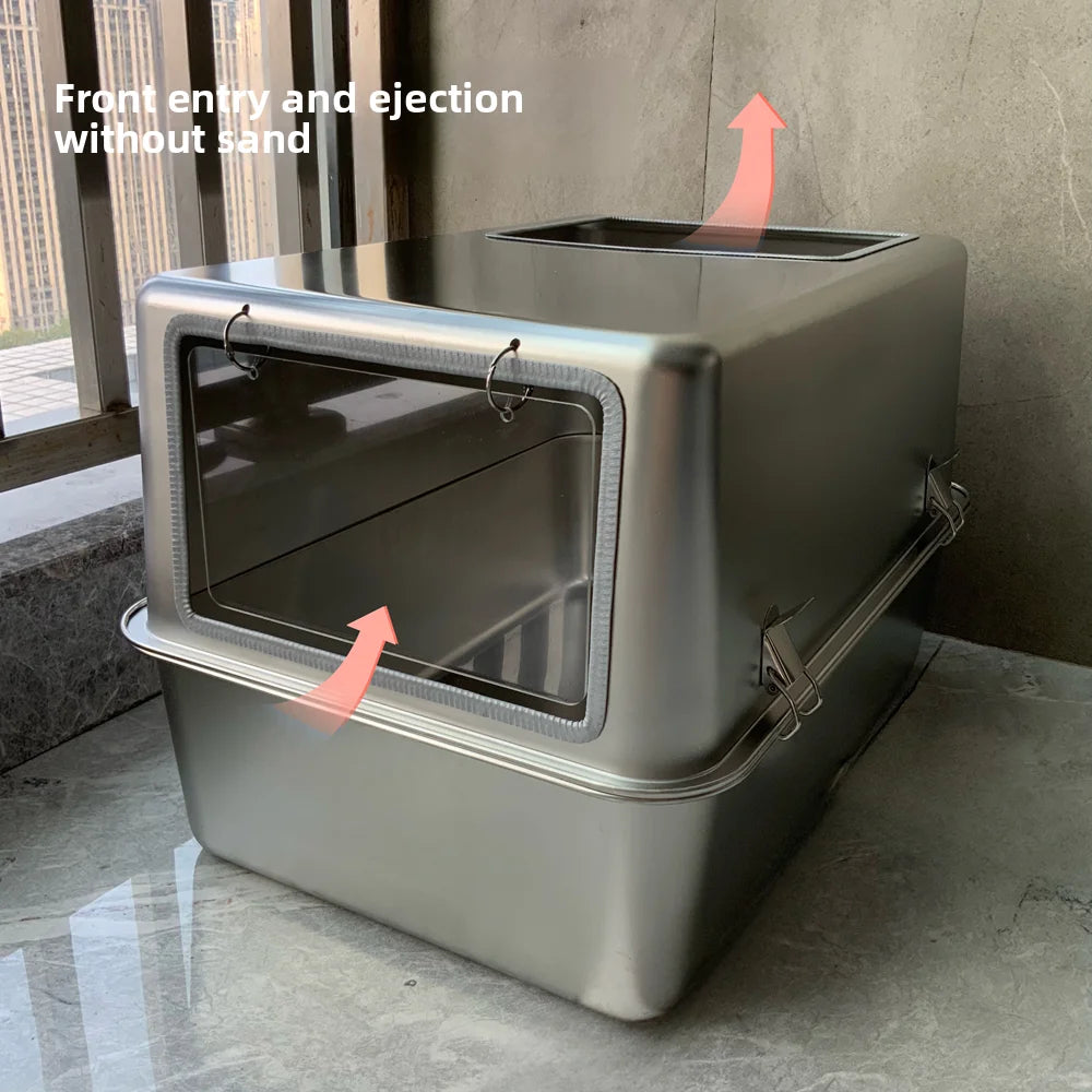 Stainless Steel Top Entry Litter Box