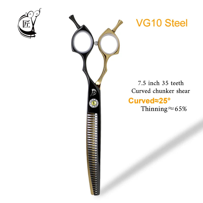 Professional Curved Thinning Shears