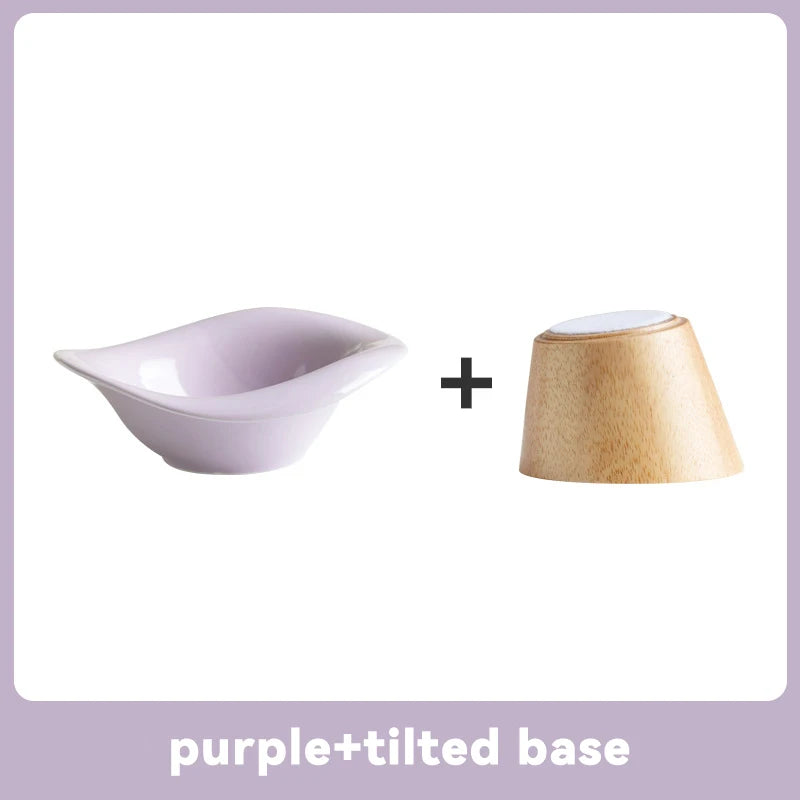 Elegant Ceramic Feeding Bowl for Small Dogs & Cats