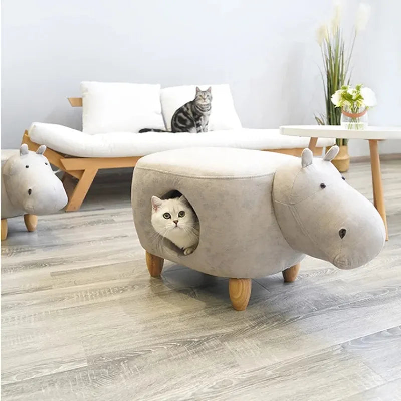 Cat House Pouf