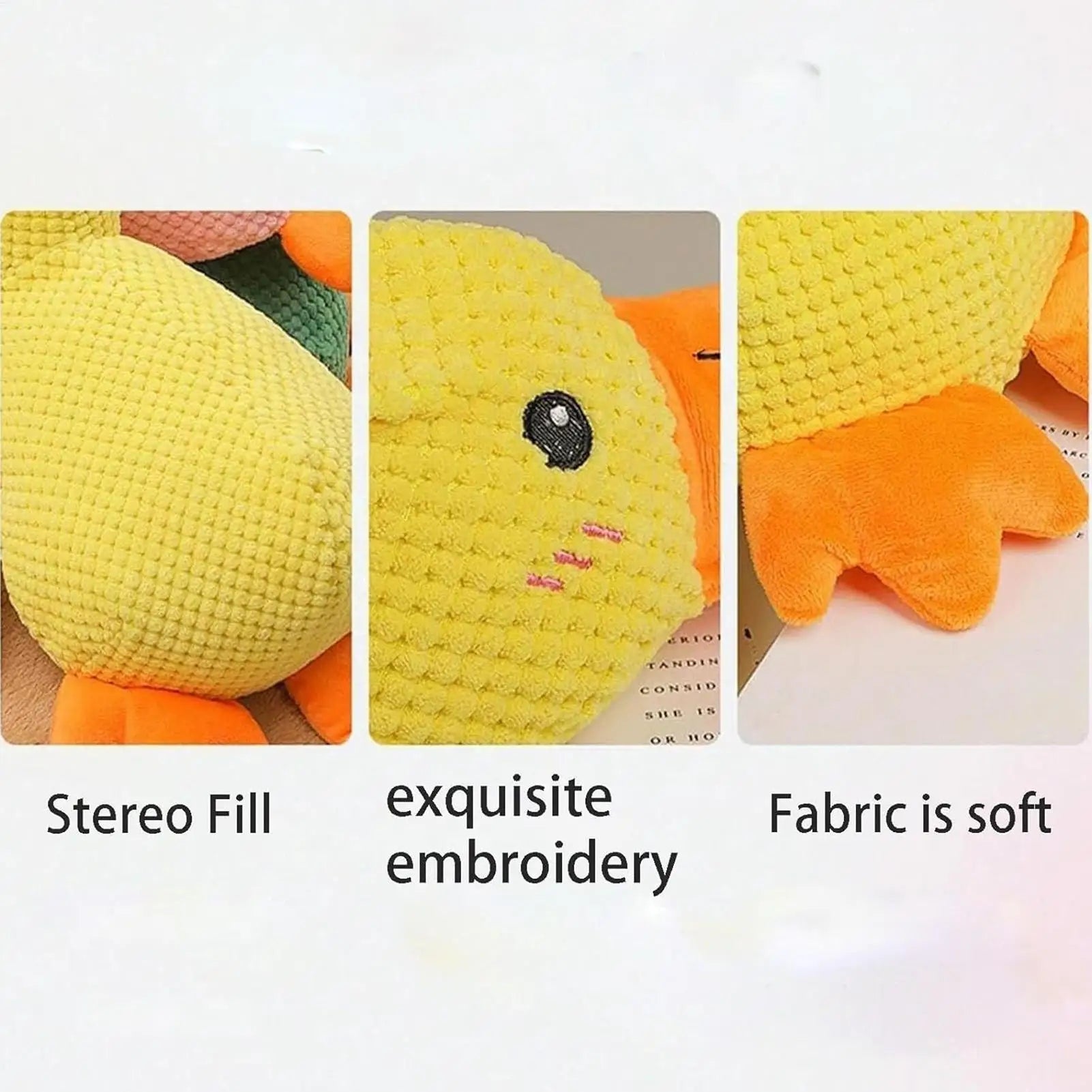 Yellow Duck Dog Toy