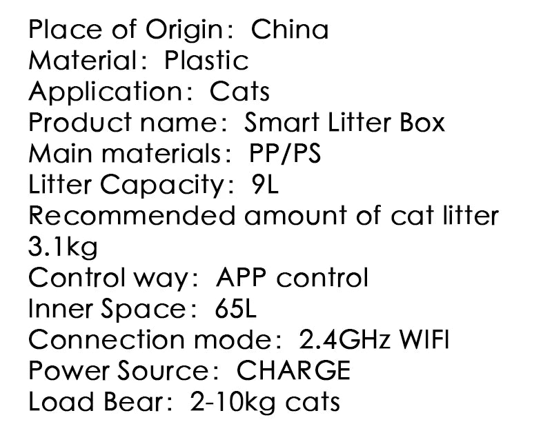 Automatic Smart Cat Litter Box