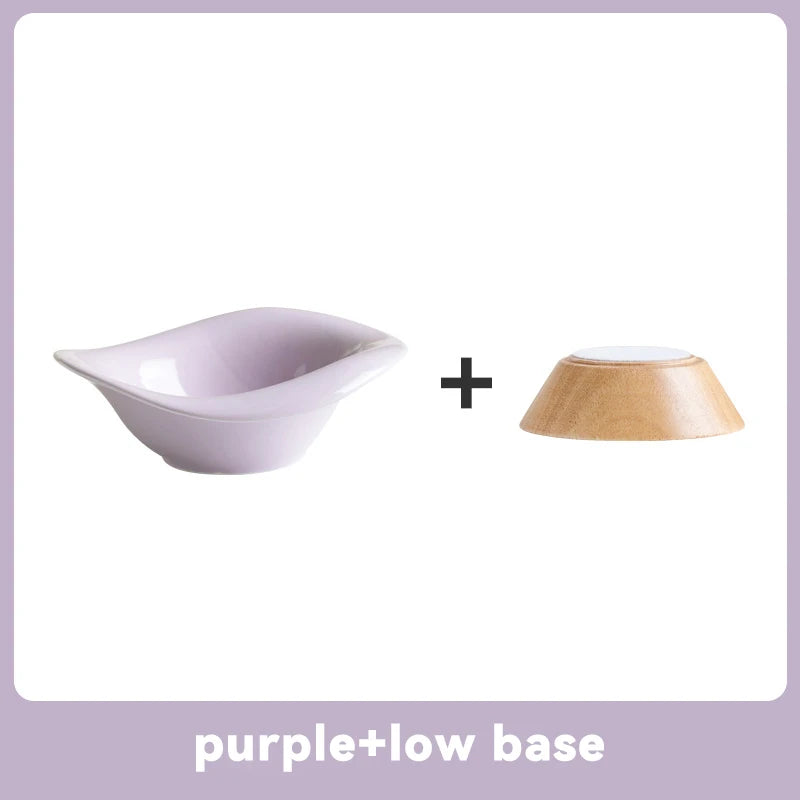 Elegant Ceramic Feeding Bowl for Small Dogs & Cats