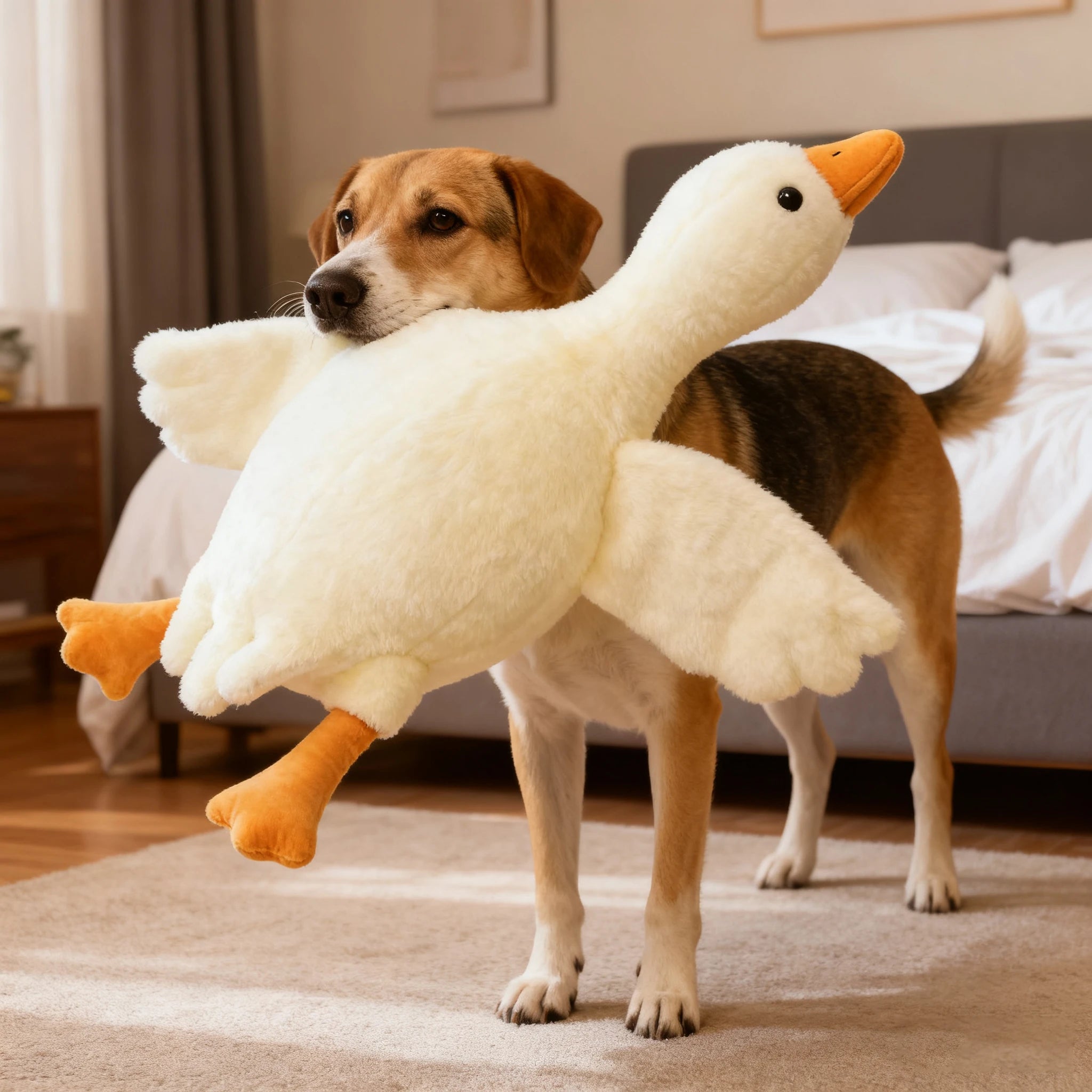 Plush Goose Pet Toy