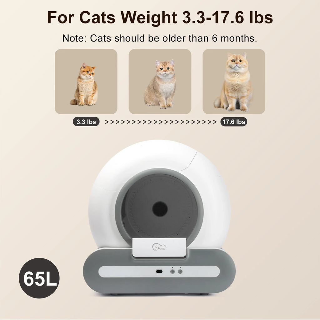 Smart Self-Cleaning Cat Litter Box