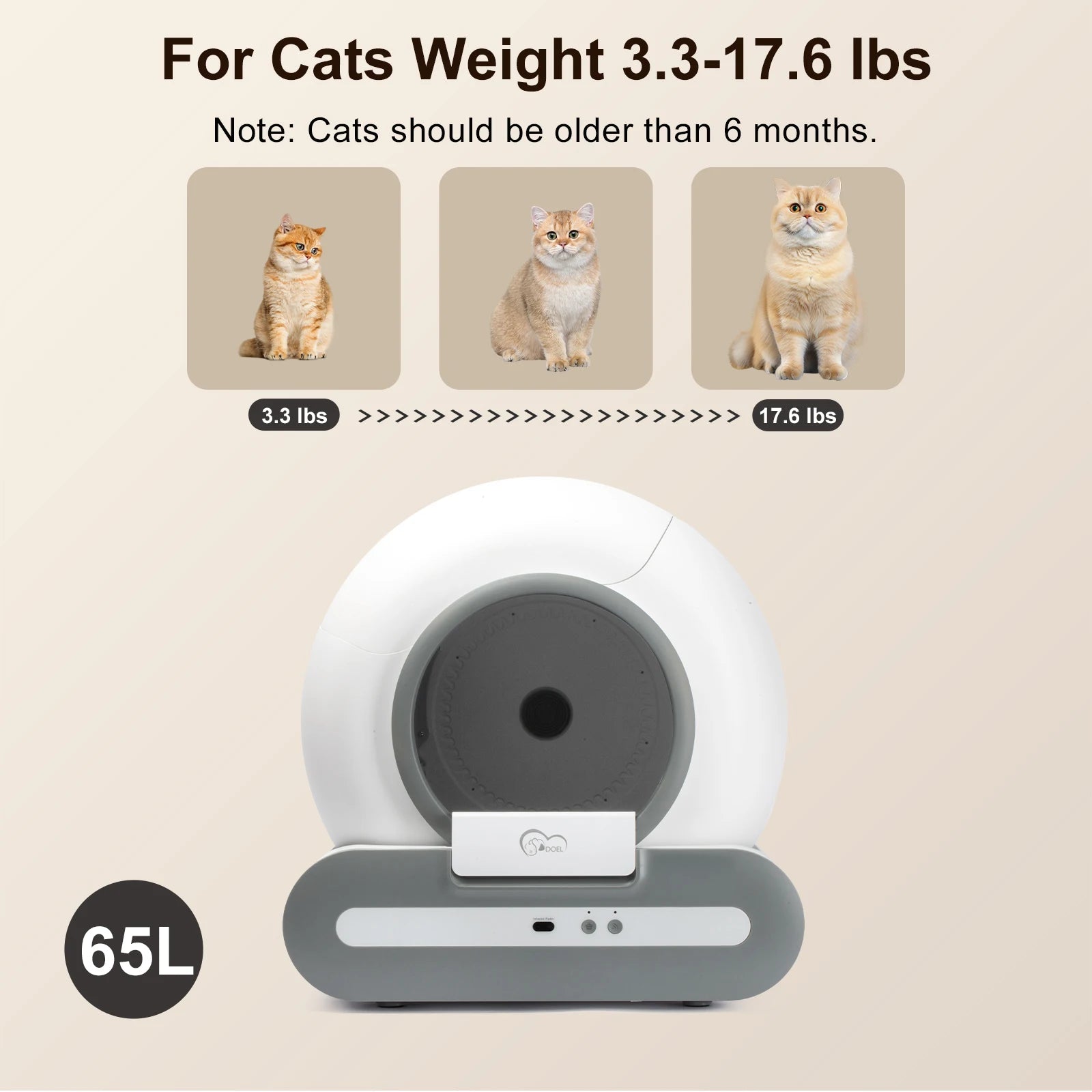 Smart Self-Cleaning Cat Litter Box