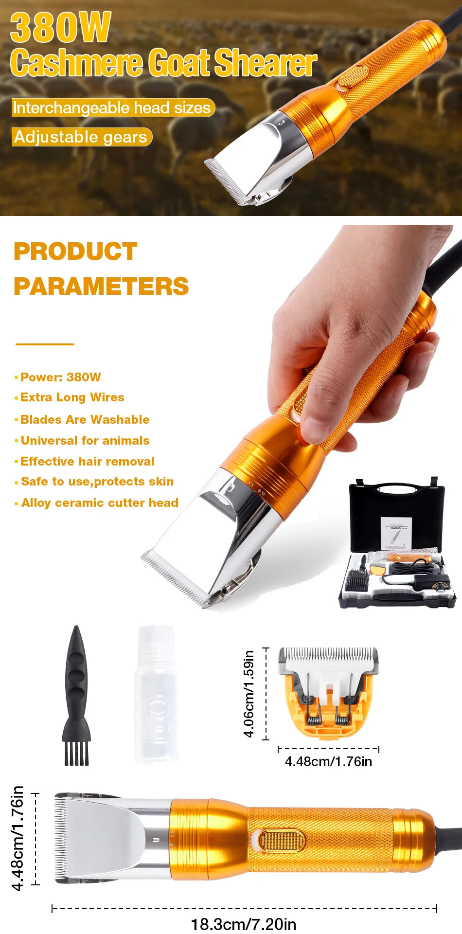 380W Electric Animal Shearer