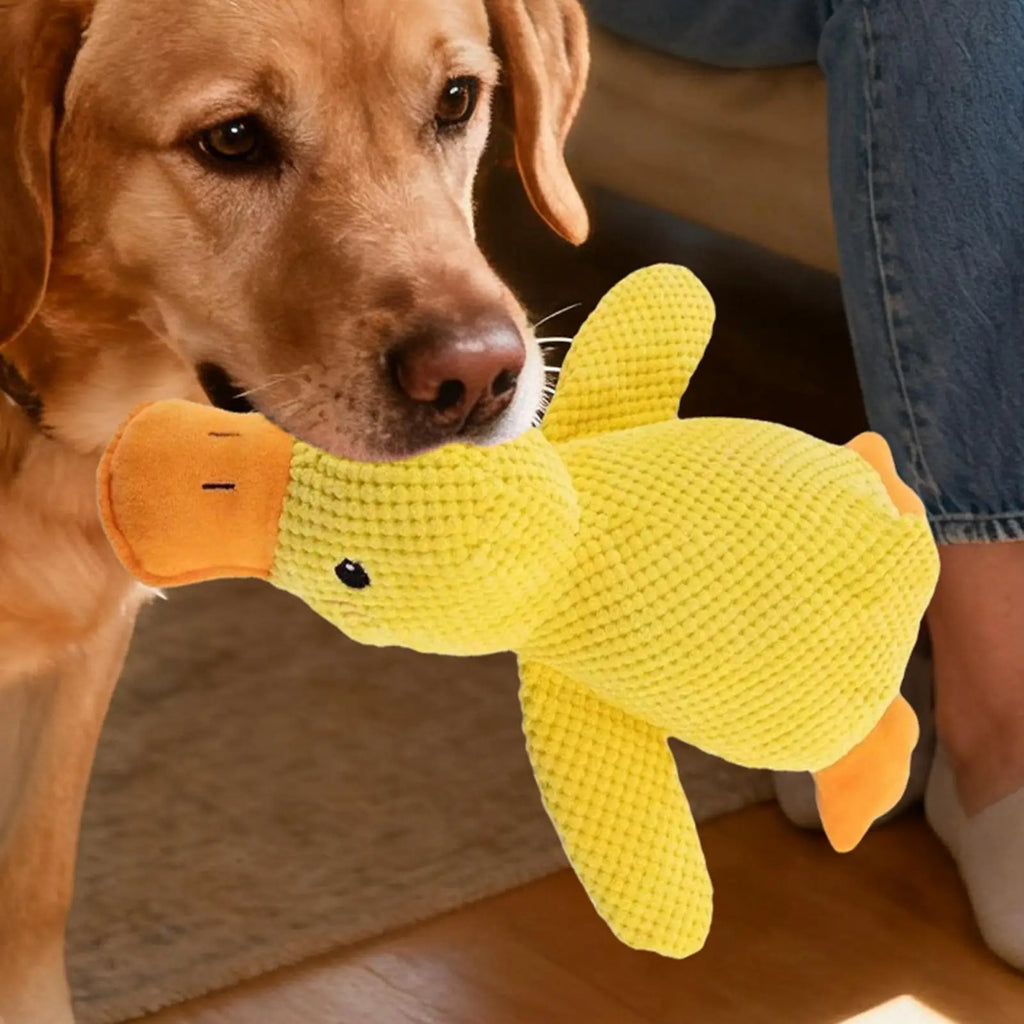 Yellow Duck Dog Toy